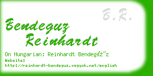 bendeguz reinhardt business card